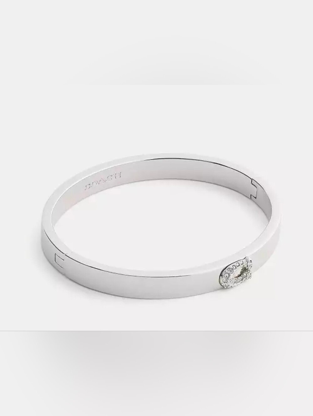 Coach Pavé Signature C Bangle Bracelet New